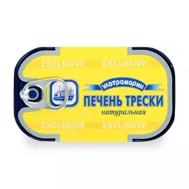 Печень трески Ультрамарин натуральная, 120г Исландия