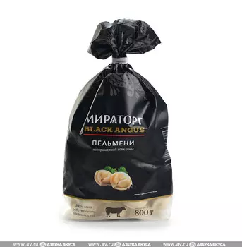 Пельмени Мираторг Black Angus из мраморной говядины 800г Россия