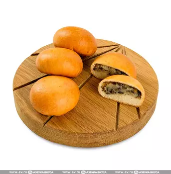 Пирожки домашние с картофелем и грибами от шеф-пекаря, 40 г