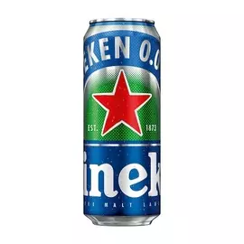 Пивной напиток Heineken пастеризованный 0%, 0.45 л банка Россия