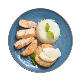 Польпетте из креветок и крабовых палочек с коричневым рисом Уже Готово 235 г Россия