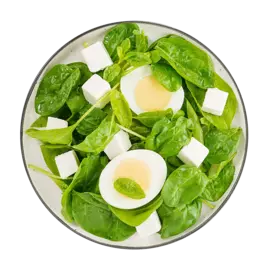 Пот с яйцом, сыром фета и шпинатом 115 г Считаем калории Уже Готово Россия