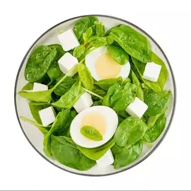 Пот с яйцом, сыром фета и шпинатом 90 г Считаем калории Уже Готово Россия