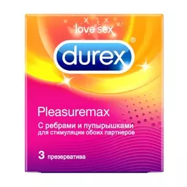 Презервативы Durex Pleasuremax 3шт Великобритания