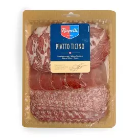 Продукты из мяса «Ассорти Пьятто Тичино», Rapelli, 120 г, нарезка, Швейцария