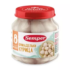 Пюре Semper фрикадельки из курицы с 8 месяцев 125 г Чешская республика