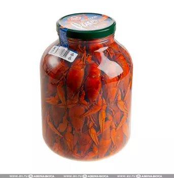 Раки консервированные РакиКраб Волжские в солевой заливке 5 л Россия