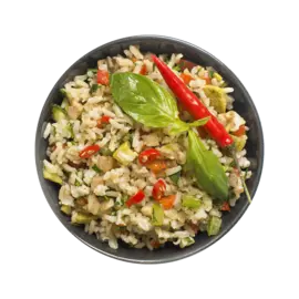 Рис коричневый с овощами "Считаем калории", 220 г