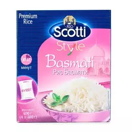Рис Riso Scotti Басмати 4х100 г в пакетиках Италия