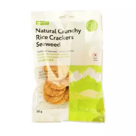 Рисовые крекеры UFEELGOOD с морскими водорослями Нори 60г Япония