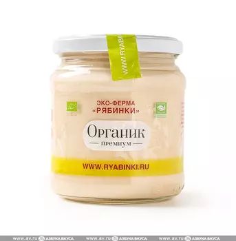 Ряженка 3,2–4,6% органическая, эко-ферма «Рябинки», 450 г, Московская область, БЗМЖ