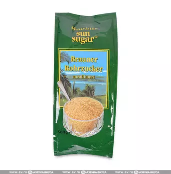 Сахар тростниковый коричневый кристаллический Mauritius 500 г, Германия