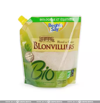 Сахарный песок Beghin Say тростниковый коричневый БИО TEREOS FRANCE 500 г дой-пак Франция