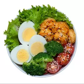 Салат-боул с тигровыми креветками и яйцом "Уже Готово" 230 г, Россия