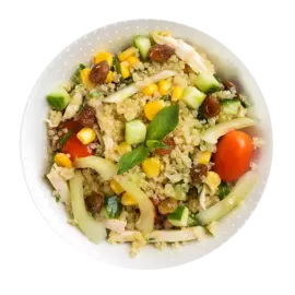 Салат «Джамбо» из киноа с курицей и изюмом, «Уже Готово», 180 г, Россия