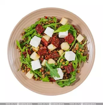 Салат с чечевицей, рукколой и сыром фета "Уже Готово" 150 г, Россия