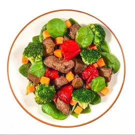 Салат с печенью, брокколи и шпинатом 160 г Уже Готово Россия