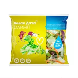 Салатная смесь Олимп (айсберг,радичио,лолло россо) 130 г Белая дача