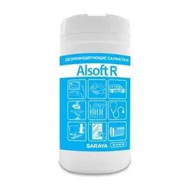 Салфетки влажные Alsoft R дезинфицирующие, 80 шт Россия