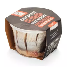 Сельдь тихоокеанская Русская Рыбная Фактория Классическая филе-кусочки в масле охлажденная 210г жесть Россия