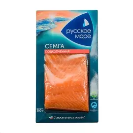 Семга Русское море подкопченная (филе-кусок) 300г