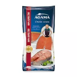 Семга стейк с/м, Agama, 400 г, Россия