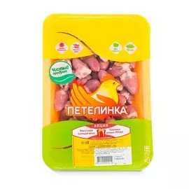 Сердце цыплят-бройлеров Петелинка 500г лоток Россия