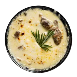 Сердечки куриные с грибами в сливочном соусе 230 г Уже Готово