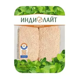 Шницель из индейки Хрустящая корочка охлажденный Просто азбука 400г лоток Россия