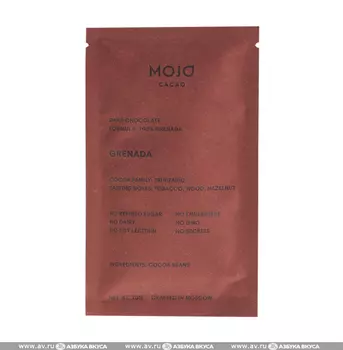 Шоколад горький Mojo Cacao 100% Гренада Grenada 20г Россия