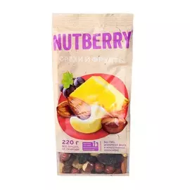 Смесь из сухофруктов и орехов, NUTBERRY, 220 г, Россия