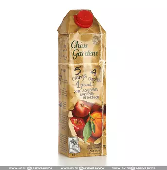 Сок Chios Gardens апельсин, яблоко, персик 1л Тetra Paсk Греция