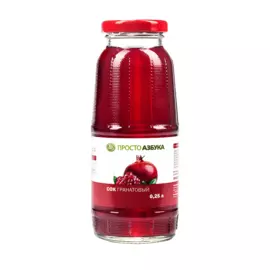 Сок гранатовый восстановленный, «Просто Азбука», 0.25 л, Россия
