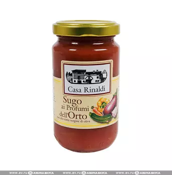 Соус Casa Rinaldi для спагетти томатный с овощами 190 г Италия