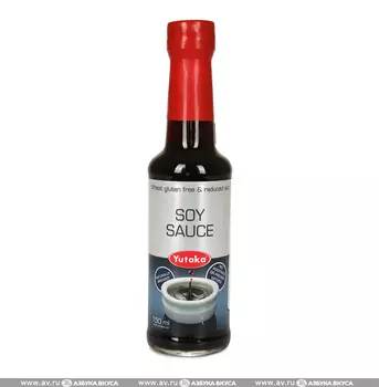 Соус соевый без глютена, YUTAKA, 150 мл, Великобритания