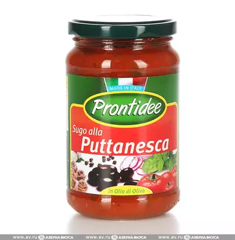 Соус томатный "Prontidee" Путанеска, 350 г, Италия