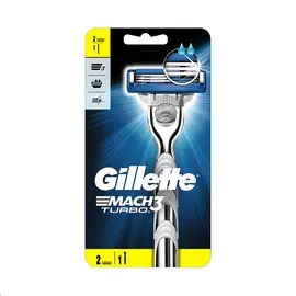 Станок для бритья Mach3 Turbo + 2 кассеты, Gillette, Германия