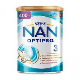 Сухая смесь Nestle NAN Optipro 3 с 12 месяцев 400г Швейцария