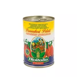 Томаты Bioitalia очищенные в собственном соку консервированные 400 г Италия