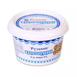 Творог зерненый Рузское молоко 4% Россия, БЗМЖ
