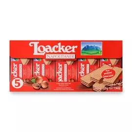 Вафли Loacker с лесным орешком 5x45г