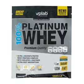 Вей Ваниль (саше) VPLab Nutrition Platinum Whey 30 г, Великобритания