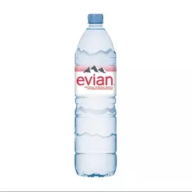 Вода минеральная Evian природная негазированная 1.5 л, Франция