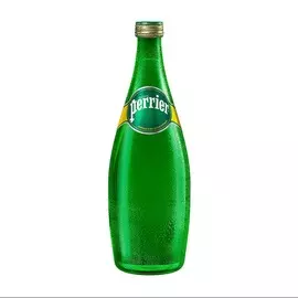Вода минеральная газированная, Perrier, 0.75 л, стеклянная бутылка, Франция
