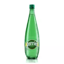 Вода минеральная газированная, Perrier, 1 л, пластиковая бутылка, Франция