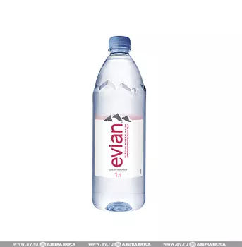 Вода минеральная природная негазированная Evian 1 л, Франция