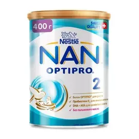 Заменитель материнского молока Nestle NAN Optipro 2 с 6 месяцев 400г Нидерланды
