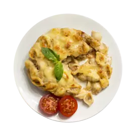 Запеканка из пасты с курицей и овощами Вкусно детям Уже Готово Городской супермаркет 300 г Россия