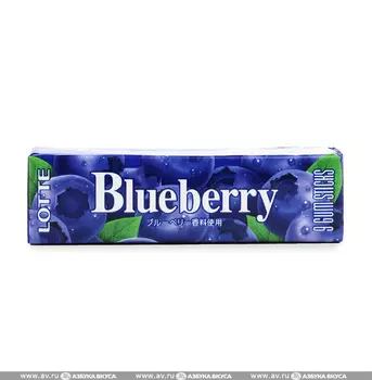 Жевательная резинка LOTTE голубика 31 г Япония