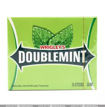 Жевательная резинка Wrigley's Doublemint 15 пластинок США